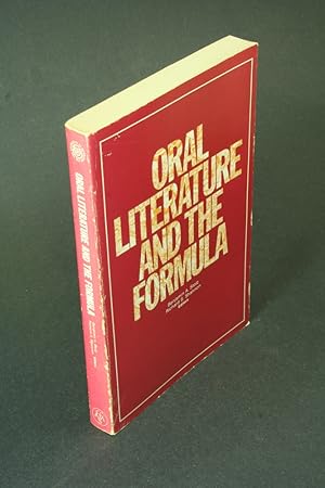Bild des Verkufers fr Oral literature and the formula. Edited by Benjamin A. Stolz, Richard S. Shannon, III zum Verkauf von Steven Wolfe Books