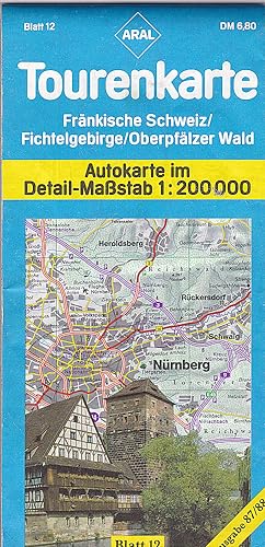 Seller image for Aral Tourenkarte Frnkische Schweiz/ Fichtelgebirge/ Oberpflzer Wald for sale by Versandantiquariat Karin Dykes
