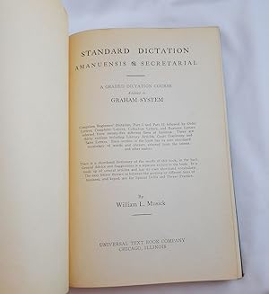 Seller image for Standard Dictation: Amanuensis Secretarial for sale by Third Person Books