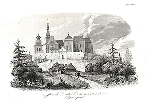 Teilansicht, Kirche, "Eglise de Sainte Croix, sur le Mont Chauve (Lysa-Gora)".