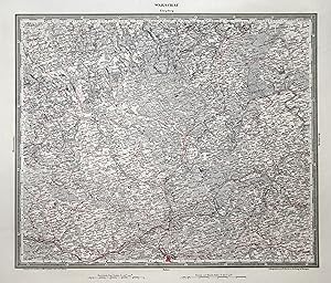Lithografie- Karte, n. Woerl b. Herder, "Warschau".