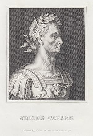 Bild des Verkufers fr (Rom 13. 07. 100 - 15. 03. 44 v.Chr. Rom). Brustbild, (Monument),. zum Verkauf von Antiquariat Clemens Paulusch GmbH