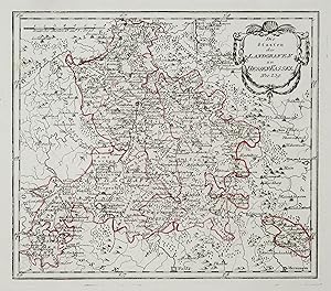 Bild des Verkufers fr Kupferstich- Karte, b. Reilly, "Die Staaten des Landgrafen zu HessenKassel". zum Verkauf von Antiquariat Clemens Paulusch GmbH