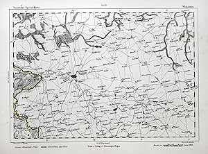 Lithografie- Karte, n. Handtke v. Straube, "Wlodzimirz".