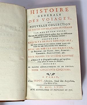 Seller image for Bd. 55: Histoire generale des voyages, ou nouvelle Collection de toutes les relations de Voyages par mer et par terre. for sale by Antiquariat Clemens Paulusch GmbH