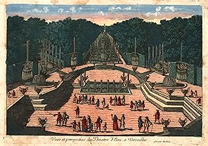 Bild des Verkufers fr Teilansicht, Theater - Park, " Veue et perspective du Theatre d'Eau, a Versailles ". zum Verkauf von Antiquariat Clemens Paulusch GmbH