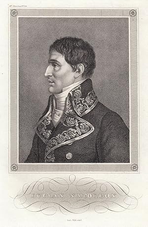 Bild des Verkufers fr (Ajaccio, Korsika 02. 09. 1778 - 25. 07. 1846 Livorno). Franz. General und Konsul von Frankreich. Brustbild, "Lucian Napoleon",. zum Verkauf von Antiquariat Clemens Paulusch GmbH