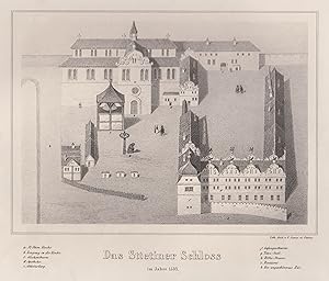 Bild des Verkufers fr Teilansicht, Schlo, "Stettiner Schloss i.J. 1533". zum Verkauf von Antiquariat Clemens Paulusch GmbH