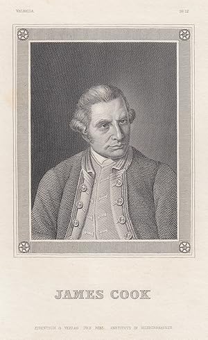 Bild des Verkufers fr (Marton 27. 10. 1728 - 14. 02. 1779 Hawai). Engl. Seefahrer, Kartograph und Entdecker zahlreicher Inseln im Pazifischen Ozean. Brustbild,. zum Verkauf von Antiquariat Clemens Paulusch GmbH