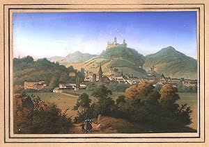 Bild des Verkufers fr Gesamtansicht, mit der Wartburg. zum Verkauf von Antiquariat Clemens Paulusch GmbH