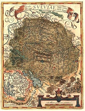 Bild des Verkufers fr Kupferstich- Karte, n. D Seltzlin aus Ortelius, "Circulus sive Liga Sveviae Vulgo Schwabische Krai". zum Verkauf von Antiquariat Clemens Paulusch GmbH