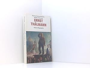 Bild des Verkufers fr Ernst Thlmann: Kleine Biographie zum Verkauf von Book Broker