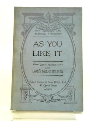 Imagen del vendedor de As You Like It a la venta por World of Rare Books