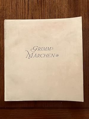 Bild des Verkufers fr Grimm's Marchen zum Verkauf von Bud Plant & Hutchison Books