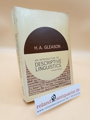 Seller image for An Introduction to Descriptive Linguistics. [By H.A. Gleason, Jr.]. for sale by Roland Antiquariat UG haftungsbeschrnkt