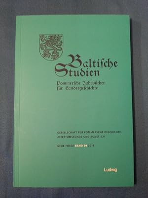 Bild des Verkufers fr Baltische Studien, Pommersche Jahrbcher fr Landesgeschichte. Band 99 NF. zum Verkauf von Antiquariat BehnkeBuch