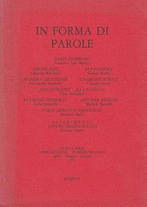 Seller image for In forma di parole (1991) Vol. 2 for sale by Arca dei libri di Lorenzo Casi