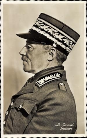 Ansichtskarte / Postkarte Le Général Guison, Seitenprofil, Portrait d. Generals Guison