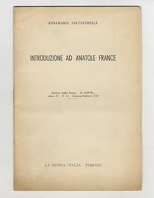 Introduzione ad Anatole France.