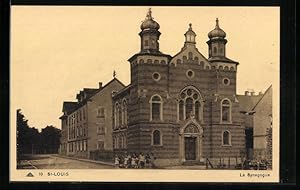 Ansichtskarte St-Louis, La Synagogue