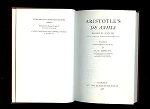 Seller image for Aristotle's De Anima, Books II and III (with certain passages from Book I) for sale by Little Stour Books PBFA Member