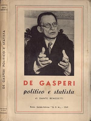 Immagine del venditore per De Gasperi politico e statista venduto da Biblioteca di Babele