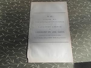 Cadastre abrégé #43A de l'Arrière-fief Ste-Anne, (Lauzon) appartenant aux dames Ursulines de Québ...