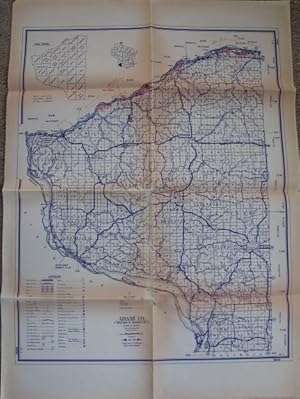 Imagen del vendedor de Jan. 1972 Grant County Wisconsin Highway Map [32" x 23"] a la venta por Crossroad Books