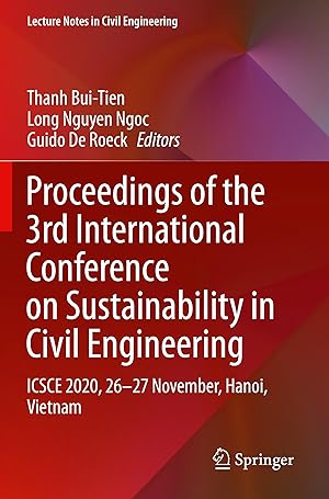 Immagine del venditore per Proceedings of the 3rd International Conference on Sustainability in Civil Engineering venduto da moluna