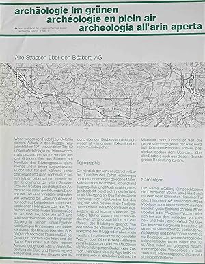 archäologie im grünen = archéologie en plein air = Archeologia all aria aperta. Alte Straßen über...