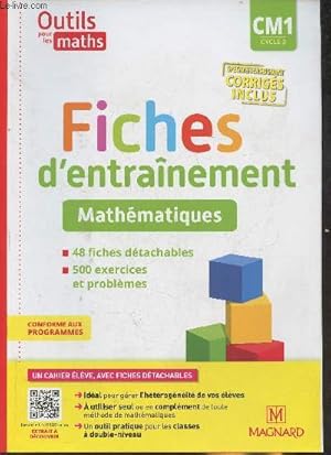 Image du vendeur pour Fiches d'entranement- Mathmatiques CM1, Cycle 3- SPECIMEN ENSEIGNANT mis en vente par Le-Livre