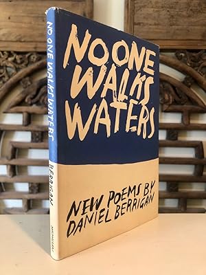 No One Walks Waters - Copy Inscribed by Jerry Berrigan to Syracuse Publisher