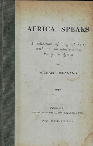 Seller image for Africa Speaks; A Collection of Original Verse with an Introd. on " Poetry in Africa. " for sale by Walden Books