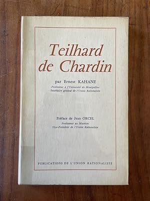 Image du vendeur pour Teilhard de Chardin mis en vente par Librairie des Possibles