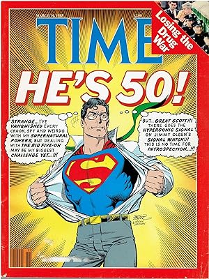 Immagine del venditore per TIME Magazine (March 14, 1988, Vol. 131, No.11) - Special issue celebrating Superman's 50th birthday venduto da Manian Enterprises