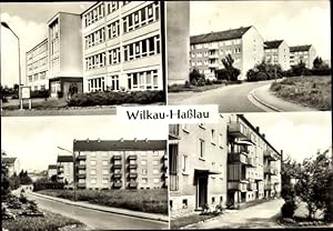 Image du vendeur pour Ansichtskarte / Postkarte Wilkau Halau in Sachsen, Neubaugebiet Sandberg, Straenpartien, Karl Marx Oberschule mis en vente par akpool GmbH