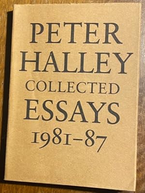 Bild des Verkufers fr Peter Halley. Collected Essays 1981-1987 zum Verkauf von Largine
