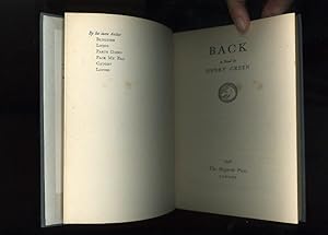 Seller image for BACK [First edition] for sale by Orlando Booksellers