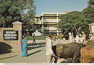 Christian Medical College Browns Hospital Ladhiana India Postcard