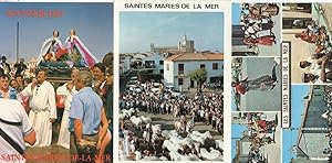 Les Saintes Maries De La Mer 3x French Street Procession Postcard s