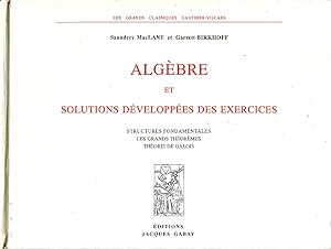Bild des Verkufers fr Algbre et solutions dveloppes des exercices zum Verkauf von Sylvain Par