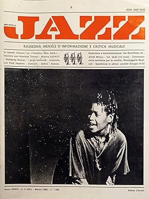 Immagine del venditore per Rassegna d'Informazione e Critica - Musica Jazz N. 3 - 1980 Abbey Lincoln venduto da Chartaland
