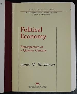Bild des Verkufers fr Political Economy, 1957-1982 (The G. Warren Nutter Lectures in Political Economy) zum Verkauf von GuthrieBooks