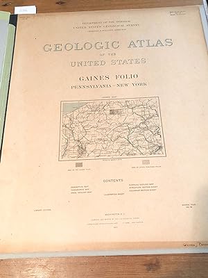 Seller image for Geologic Atlas of the United States. Gaines Folio No. 92 Pennsylvania- New York Library Edition for sale by Carydale Books