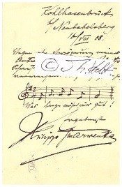 Immagine del venditore per PHILIPP SCHARWENKA (1847-1917) polnisch-tschechisch-deutscher Komponist und Musikpdagoge venduto da Herbst-Auktionen