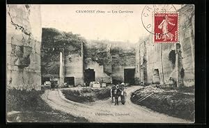 Ansichtskarte Cramoisy, Les Carrières, Steinbruch