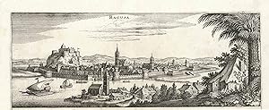 Bild des Verkufers fr Gesamtansicht mit der Festung ('Ragusa.'). zum Verkauf von Antiquariat Norbert Haas