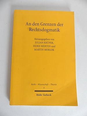 Immagine del venditore per An den Grenzen der Rechtsdogmatik. venduto da Antiquariat Maralt