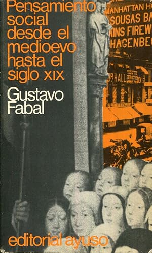 Imagen del vendedor de Pensamiento social desde el medioevo (medievo) hasta el siglo XIX a la venta por Rincn de Lectura