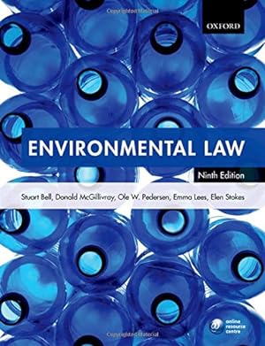 Seller image for Environmental Law by Bell, Stuart, McGillivray, Donald, Pedersen, Ole, Lees, Emma, Stokes, Elen [Paperback ] for sale by booksXpress